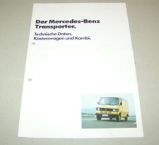 Prospekt Mercedes Benz Transporter 207D / 307D / 208 / 308 - Kastenwagen / Kombi