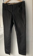 Cecil Vicky Hose, Jeans Style,  beschichtet, Lederimitat, Dunkelblau Größe 33