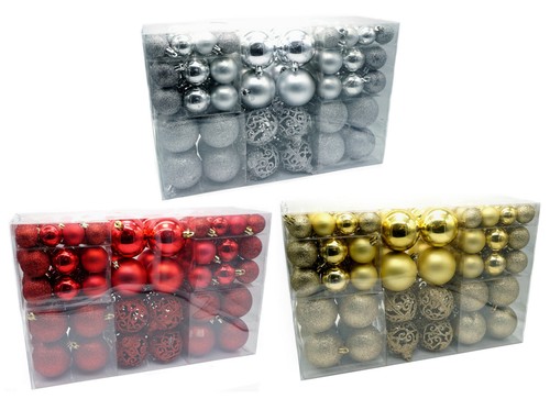 Weihnachtsbaumkugeln 100er set - weihnachtsbaumkugeln, 100er-set