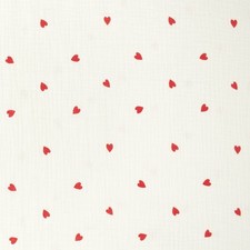 Musselin Stoff Herzen, Double