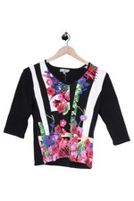 Art & Colour Damen Langarmshirt 3/4-Arm M/38 Mehrfarbig Blumenmuster