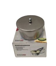 Butterdose Margarinedose Mit Deckel Edelstahl 18/10 Mattiert