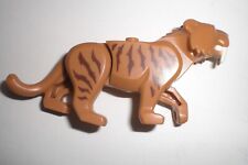 LEGO Mini Figur Arktis Tiger Säbelzahntiger - Set 60193, 60196 - Nougat Cat E132