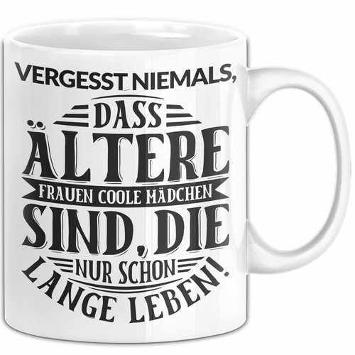 Alte frau tasse - alte,