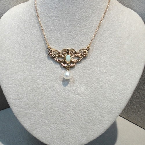 Jugendstil kette opal - kette,