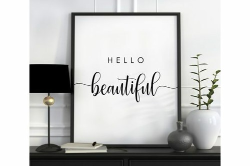 Hello bild poster kunstdruck - hello,