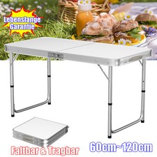 60~120cm Campingtisch Klapptisch Alu klappbar Gartentisch Camping Garten Tisch