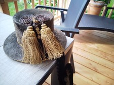 DAMENTRACHTENHUT - TIROL-CA. 120 JAHRE ALT -SAMT-BROKAT-WERTVOLLE STICKEREIEN-