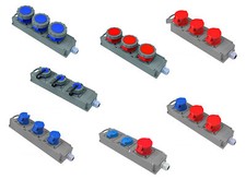 CEE Mehrfachsteckdose Steckdosenleiste Mehrfachstecker Stromleiste Camping IP67