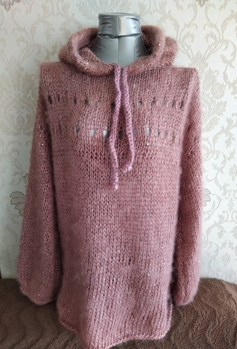 Damen handgestrickter hoodie - damen,