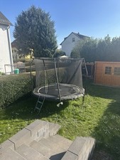 Trampolin 2,50m - 4,90m Gartentrampolin Komplettset mit Leiter & Sicherheitsnetz
