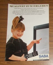Seltene Werbung vintage SABA T