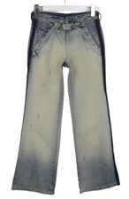 Diesel Black Gold Pastery 008VP Jeans Damen W24 Zerrissen Neu Bootcut Leinen Mix