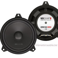 MB Quart Lautsprecher Set Kicker Bass für BMW 3er E46 QMW-165 140 Watt 2-Wege