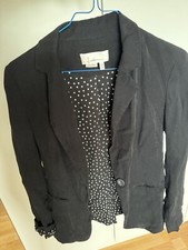 Anthropologie Blazer Schwarz Punkte Xs
