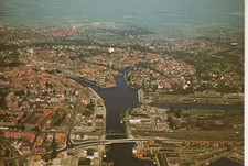 Postkarte :   EMDEN  - Luftansicht ca.1980