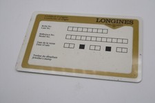 Longines vintage garantie - longines,