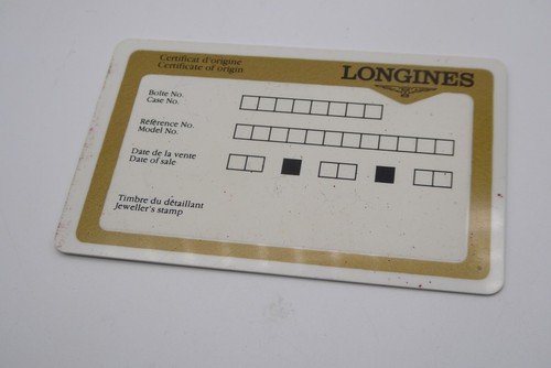 Longines vintage garantie - longines,