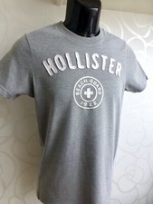 HOLLISTER by Abercrombie A&F ♛ Kurzarm Surfer T-Shirt BEACH GUARD grau S 170 176