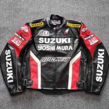 Suzuki Rocket GSXR Motorrad Racing Jacke Suzuki Racing Jacket echtes Rindsleder