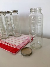 6 Glasflaschen mit Twist-off Deckel 250 ml Einmachgläser