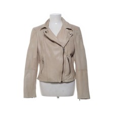 Muubaa, Bikerjacke, Damen, Größe: 44, Beige, Baumwolle/Polyester/Leder -pG9