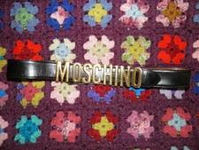 Moschino Ledergürtel Schwarz ***SEHR GUTER ZUSTAND***