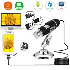 Mini USB Digital Mikroskop Lupe 8 LEDs 1600X HD Microscope Kamera für Handy PC