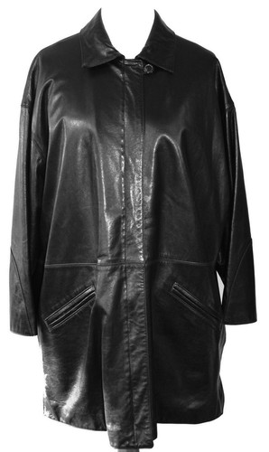 Ledermantel schwarz marc - n4,