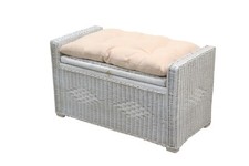 moderne Sitztruhe weiß inkl