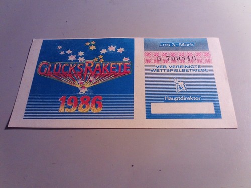 Alter lottoschein ddr - alter, sivester