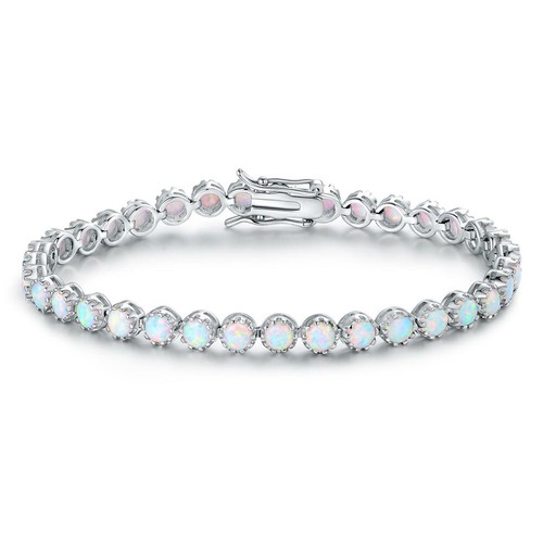 Damen 3mm rund feuer opal - rund,