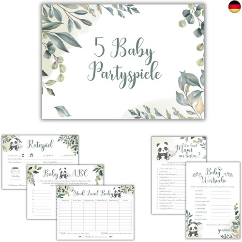Babyshower spiele set 5 - babyshower,