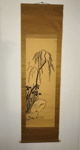 Kakemono weißer reiher - kakemono, "weißer