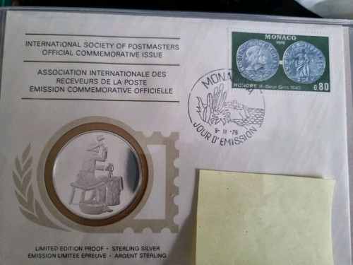 Numisbrief silber medaille - silber-medaille, aus