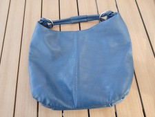 Martissima Handtasche blau Hobo STYLE Echtleder Vera PELLE Tasche Made  ITALY 
