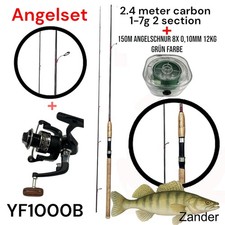  Angelset Spinnrute 2,4m