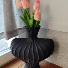 Blumenvase Tischvase weiss