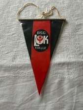 DDR  WIMPEL  BSG  LOK  HALLE 20 x 12 cm