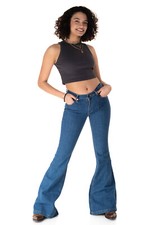 Comycom Damen Jeans Schlaghose