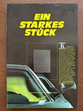 Prospekt / brochure Zender Fact 4 mit Audi V8 Bi-Turbo Motor MY 1989