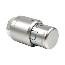Kermi Thermostatkopf Edelstahl-Optik M30 x 1,5 Heizkörper-Thermostat Regler