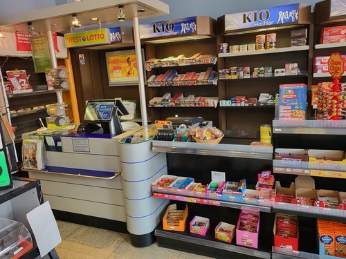 Verkaufen kiosk mit lotto - zu,