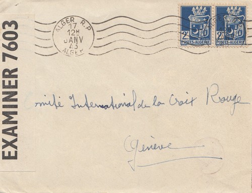 French colonies algerie - algerie:, 1943