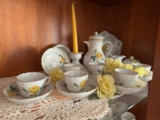 Meissen Mokkaservice-Gelbe Rose 15 TEILIG   1. Wahl - WIE Neu - Top Artikel