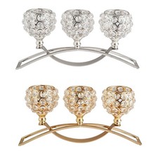 Crystal candle holder - crystal,
