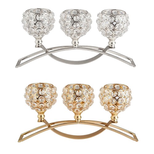 Crystal candle holder - ,