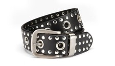 MASSIVER BIKE NIETENGÜRTEL Herrengürtel Damengürtel 3 FARBEN 10062mix