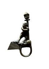 Antique Brass Street Lamp Light Lamplighter Figure Mit Flaschenöffner