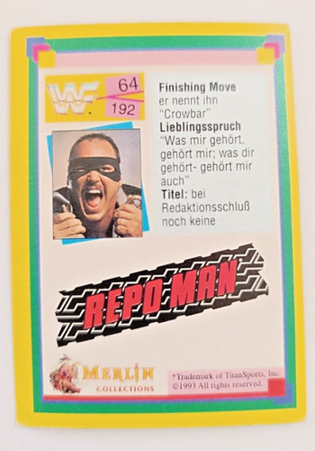 Wwf wrestling sammelkarte - wrestling, nr